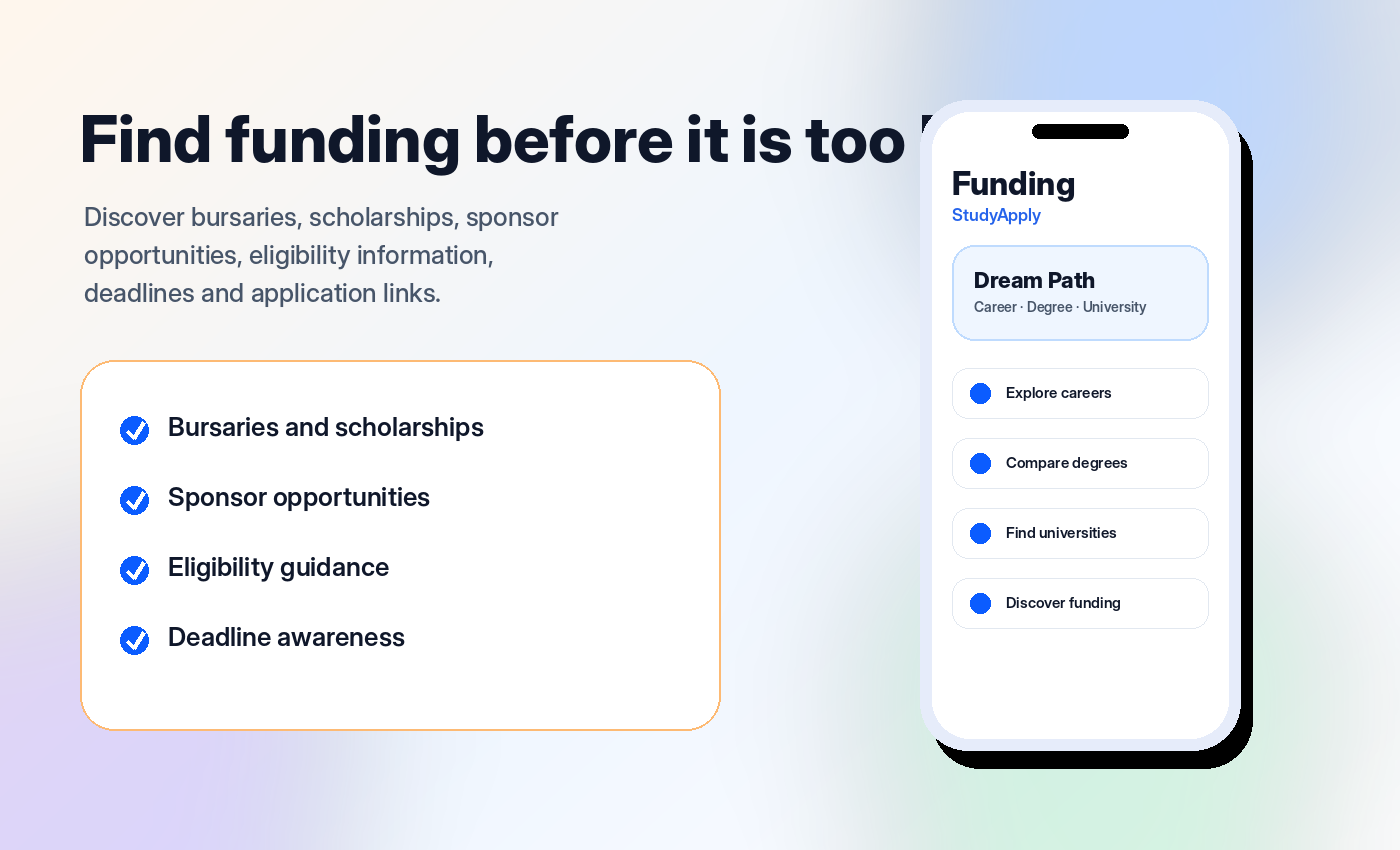StudyApply financial aid discovery illustration