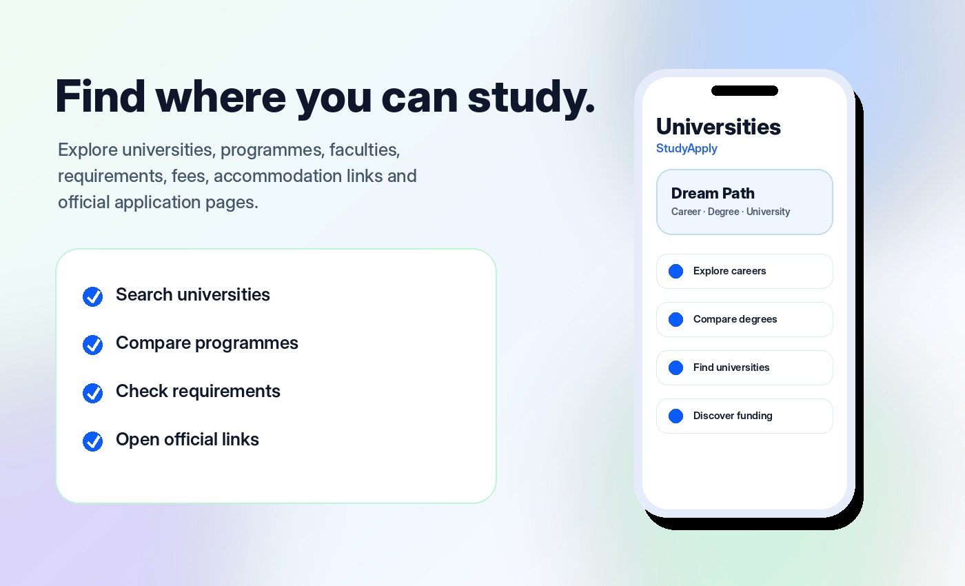 StudyApply university discovery illustration